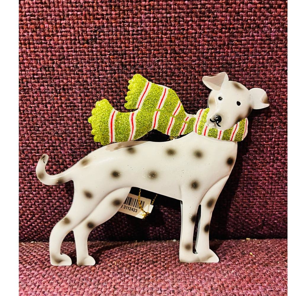 Pier 1 Dalmatian Metal ornament